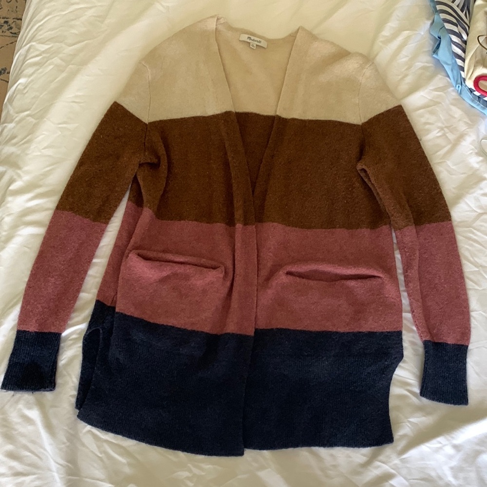MADEWELL COLOR BLOCK SWEATER SIZE XS